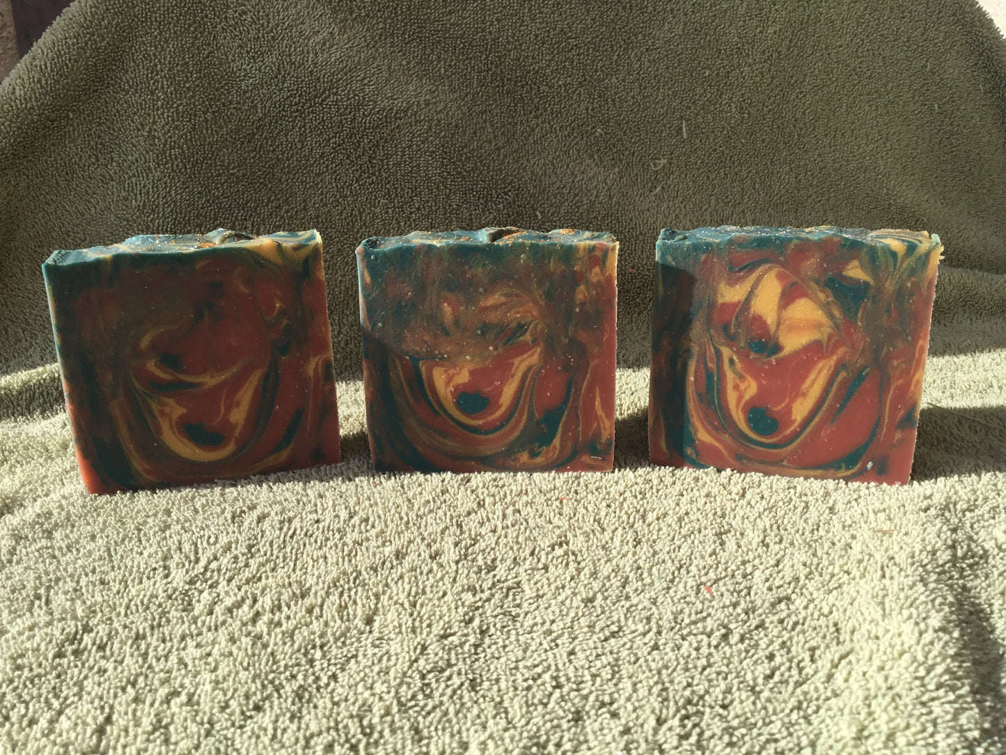 Colors of Christmas Artisan Soap.