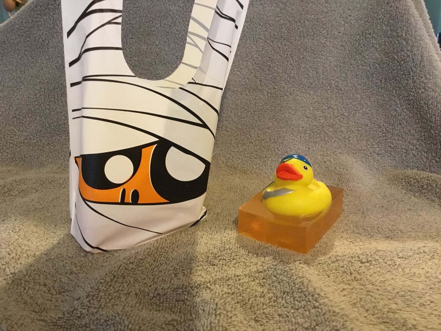 Blood Orange Scented Melt and Pour Soap with Duck