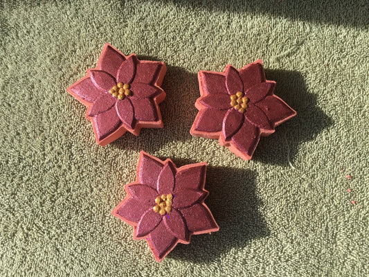 Poinsettia Bath Bomb