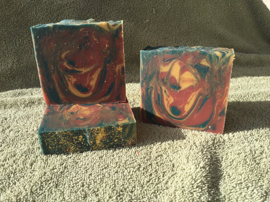Colors of Christmas Artisan Soap.